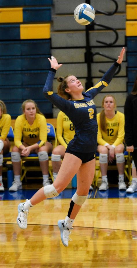 Grand Haven Volleyball Team Cruises Past R P Wins 13th Straight