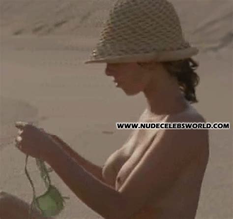 Busty Spanish Actress Maribel Verdu Topless Beach Magic