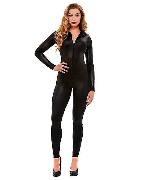Black Wetlook Catsuit With Images Catsuit