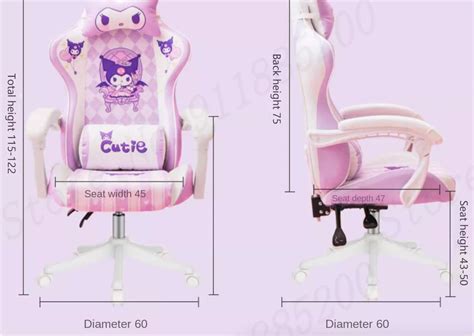 Hello Kitty Kuromi Gaming Chair Home Office Comfort Anime Computer