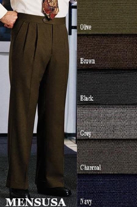 Pleated Dress Slacks Sale Shop Wool Taupe Single Pleat Pants Mens