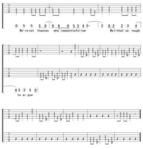 American Idiot By Green Day6 Guitar Tabs Chords Sheet Music Free