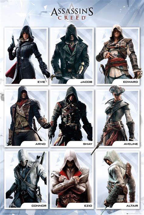 Assassin S Creed Characters Poster Buy Online At