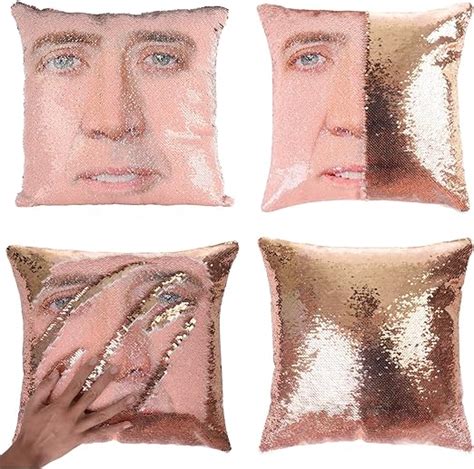 Merrycolor Mermaid Pillow Cover Nicolas Cage Pillow Case