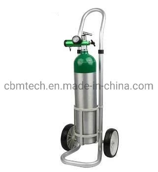 Portable Oxygen Cylinider Set Medical Pin Index O Cylinder With Regulator Trolley China