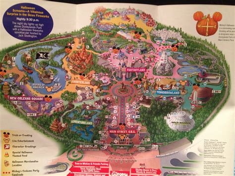 Disneyland Halloween Map