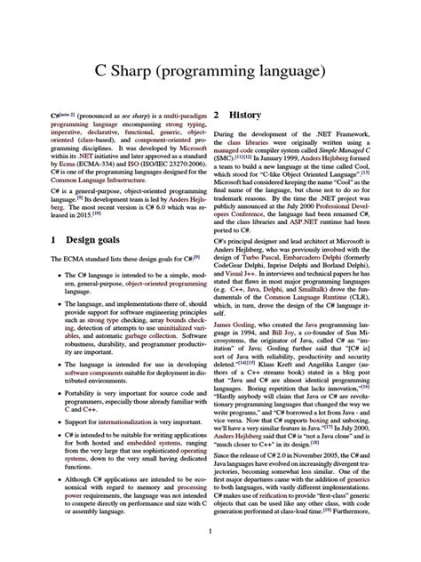 C Sharp Programming Language C Sharp Programming Language