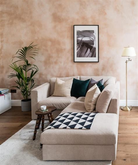 Venetian Plaster Paint Effect Living Room Design Small Spaces