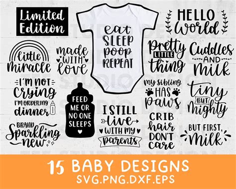 Home Living Baby Svg Files Baby Onesies SVG Baby Svg Files For Cricut Baby Onesie SVG Bundle