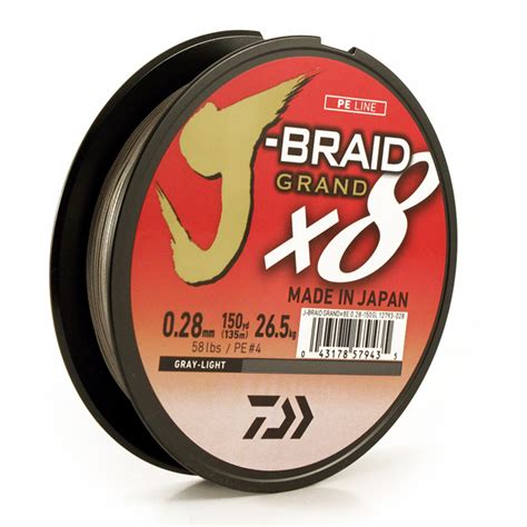 Daiwa J Braid Grand X Gray Light M