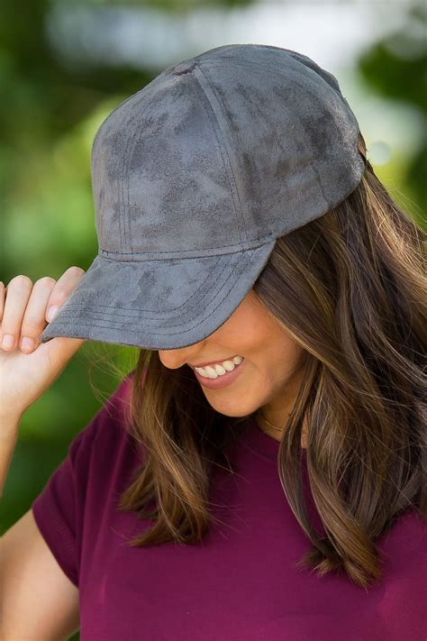 Women Fashion Hat Suede Baseball Cap 100 Polyester Side