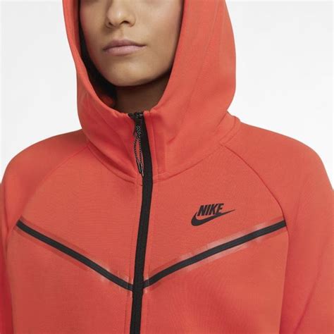 Nike Sportswear Tech Fleece Windrunner Womens Full Zip Hoodie Red