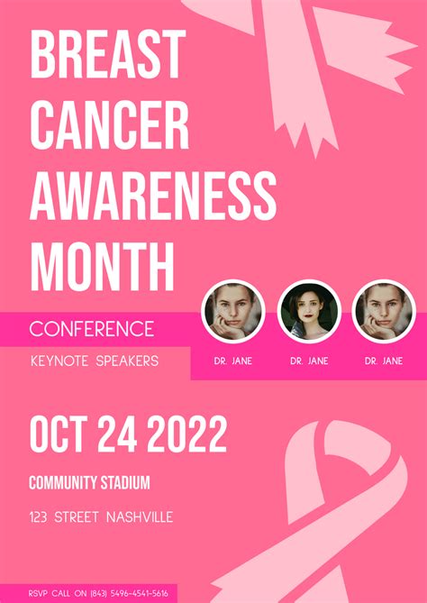Cancer Fundraiser Flyer Template