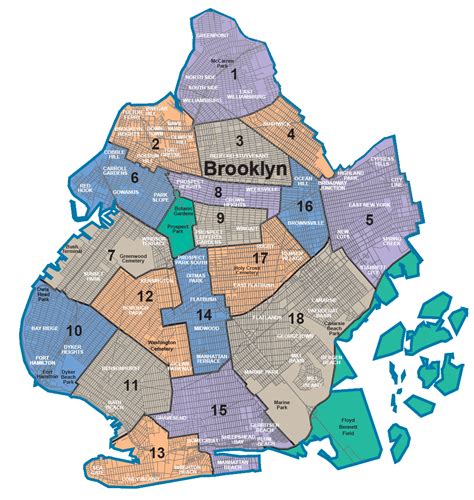 List Of Neighborhoods In Brooklyn Ny Zip Code Map The