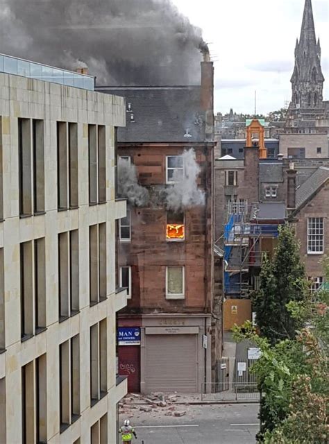 Edinburgh News Huge Explosion And Fire In Fountainbridge Emergency