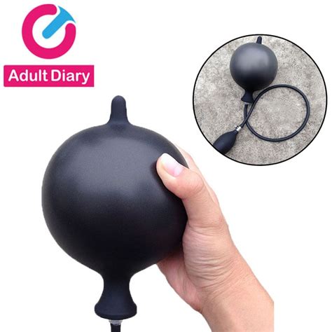 Aliexpress Com Buy Adult Diary Inflatable Silicone Anal Plug Anal Dilator Expandable