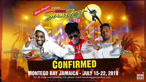 jamaica s largest music festival reggae sumfest announces 2018 lineup dancehall reggae fever
