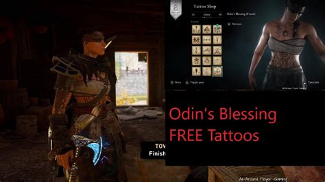 FREE Odin S Blessing Tattoos Assassins Creed Valhalla River Raids