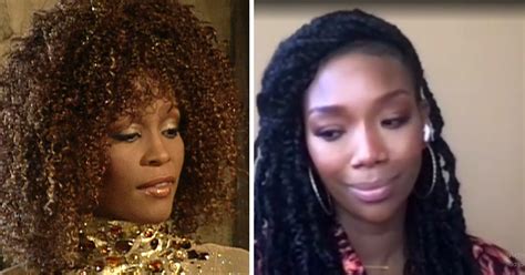 Brandy Gets Emotional While Rewatching Footage Of Whitney Houston From Cinderella Shoot Soundpasta