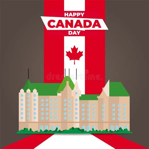 Vector Illustration Of Canadian Day Canada National Day Stock Vector
