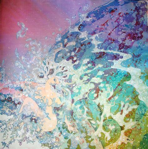Birth Of Aphrodite From The Sea Foam Tapestry Textile By Kate Krivoshey Fine Art America