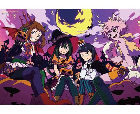 Yonkouproductions On Twitter My Hero Academia Halloween Girls