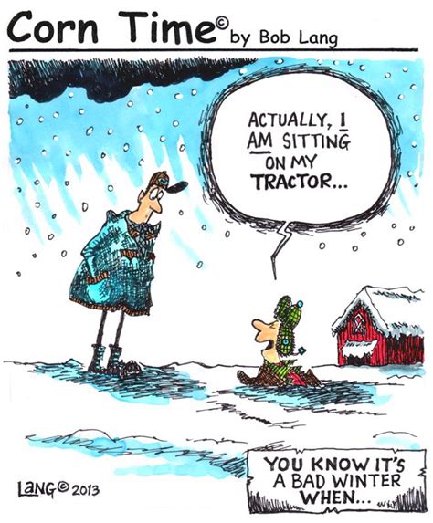 Funny Winter Cartoon He Better Get A 2 Stage Snow Blower Funny