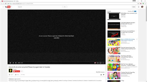 An error occurred, please try again later. An error has occurred please try again later youtube fix ...