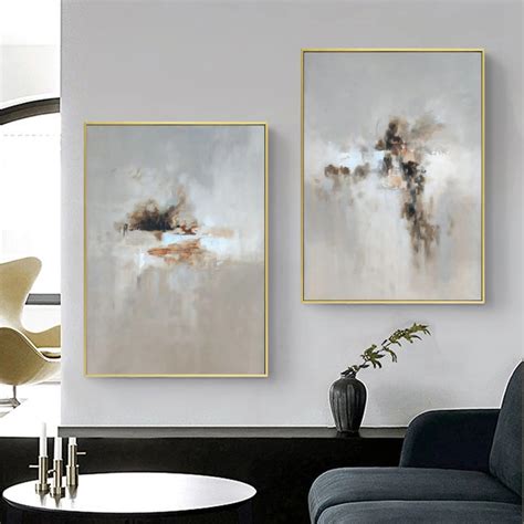 Modern Abstract Art Oil Painting Posters Print Canvas Wall Art Nordic