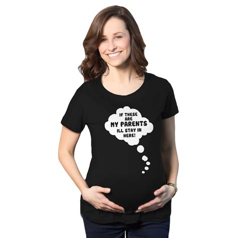 Humor Maternity Top Shirt Funny Pregnancy Pregnant T Shirts Long Sleeve