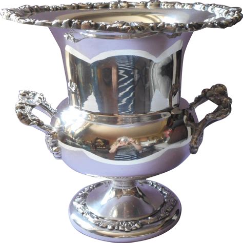 Vintage Champagne Bucket Ornate Silver Plated On Copper Sheridan from ...