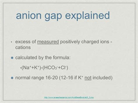 Normal Anion Gap Anion Gap Explained Excess Of Measured Positively Charged Ions Nerdy
