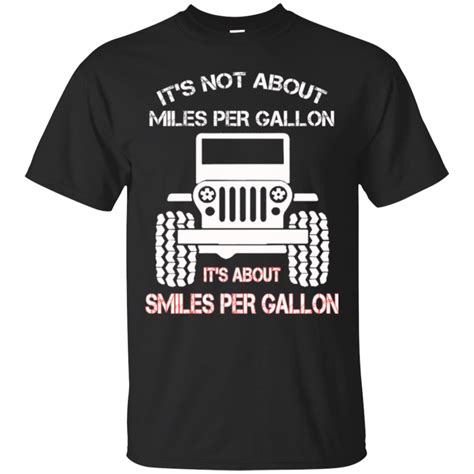 Gallon Shirts Not About Miles Per Gallon Its About Smiles Per Gallon