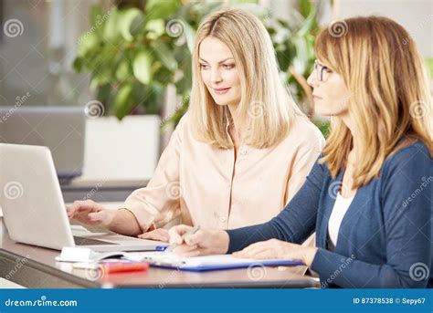 Teamwork In The Office Stock Photo Image Of Occupation 87378538