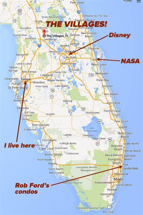 Printable Map Of The Villages Florida