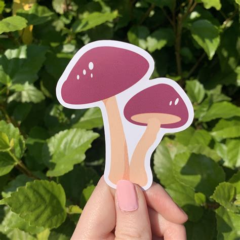 Mushroom Sticker Etsy