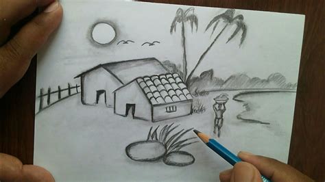Get unlimited access to thousands of free and premium classes. How to draw Simple Scenery and Beginners / easy village ...