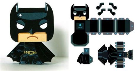 Batman Mini Papertoy De Gus Santome Paper Toy Juguetes De Papel