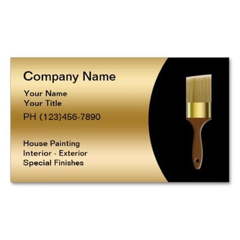 Painter Business Cards Painter And Decorator Business Card Template In
