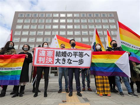 In Landmark Ruling Court Says Japans Ban On Same Sex Marriage Is