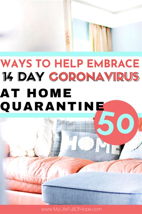 50 Things To Do During At Home 14 Day Quarantine Mylifefullofhope