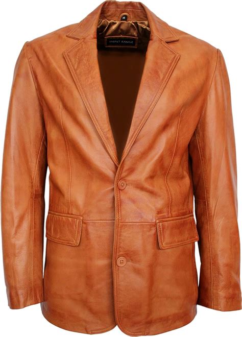 Mens Jack London Tan Nappa Real Genuine Soft Lambskin Leather Jacket