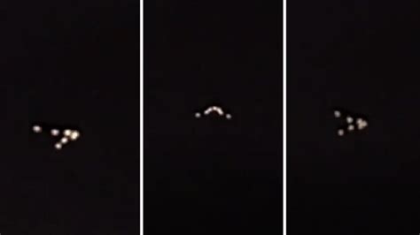Ufo Light Orbs In Formation Caught Over Texas Video
