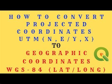 How To Convert Utm Coordinates To Wgs Latitude Longitude Utm To
