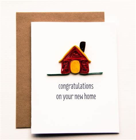 New Home Card Housewarming Card Congratulations On New Etsy