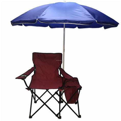 Multifunctional Folding Camping Chair With Removable Umbrella And