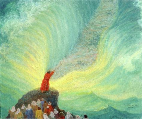 Parting The Red Sea Painting By Earl Mott Pixels
