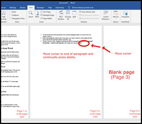 How To Delete A Page Or Whitespace From Word