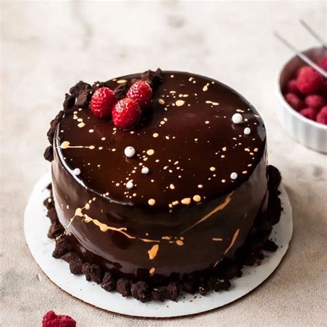 Dark Chocolate Cake Chocolate Birthday Cake Yummy Cake