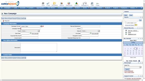 Campaign Management Software Screen Shots On Demand Crm